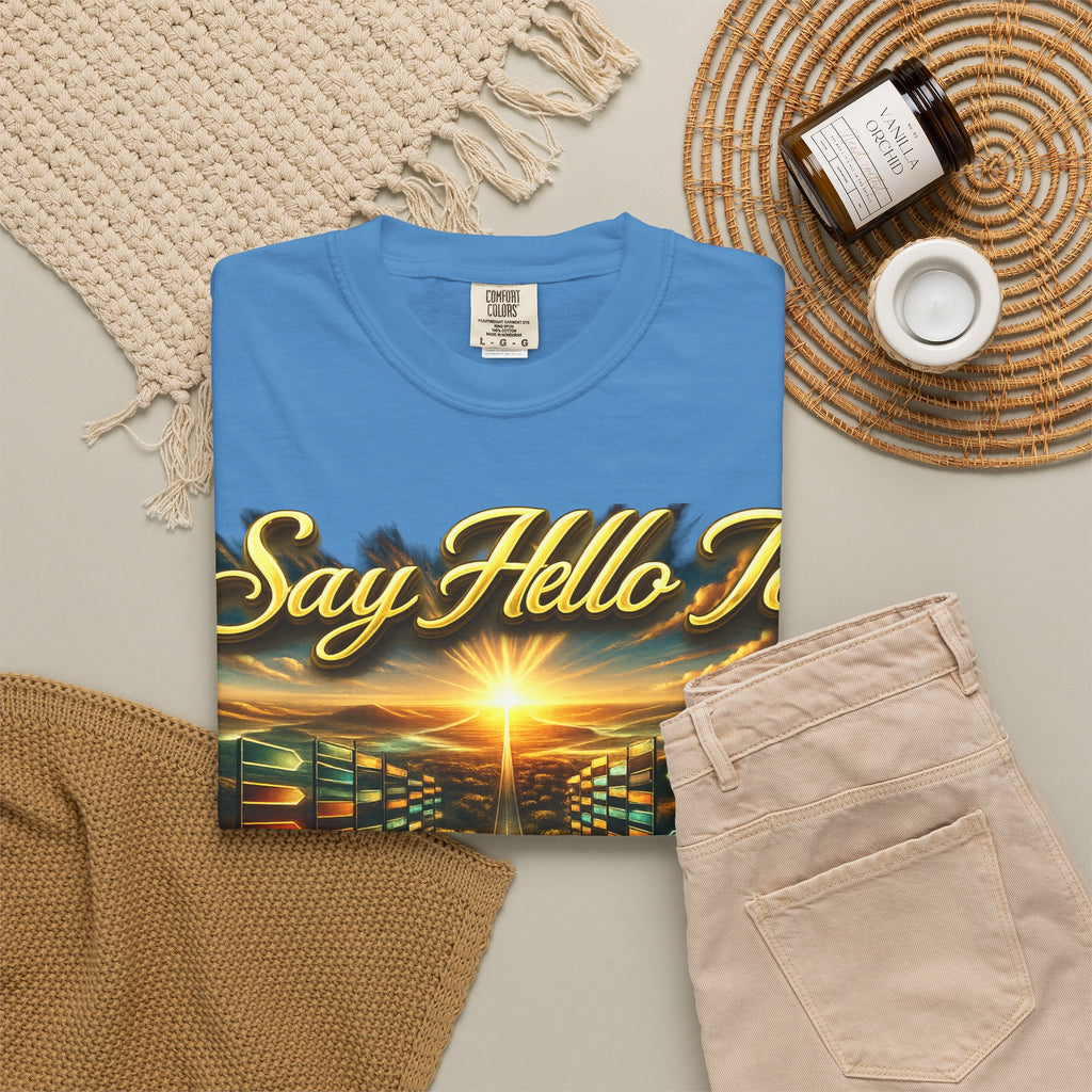 Say Hello To The Unwritten Book Of The Road T-Shirt Printify