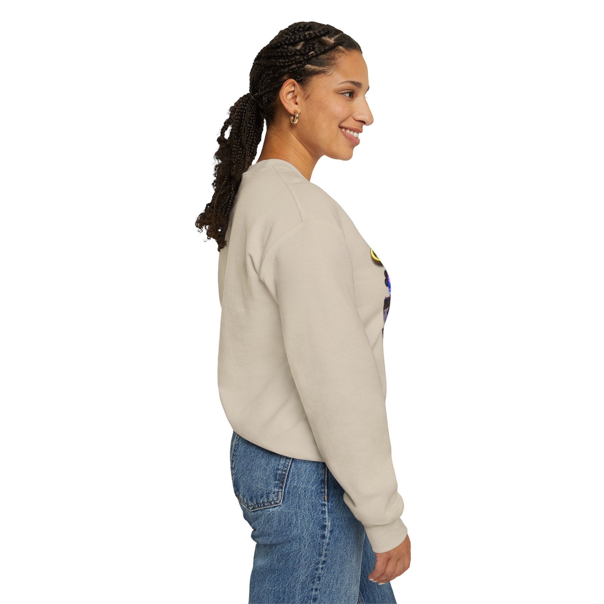 Grateful 80s Crewneck Sweatshirt — “say hello to the grateful 80's” Retro Vibe Printify