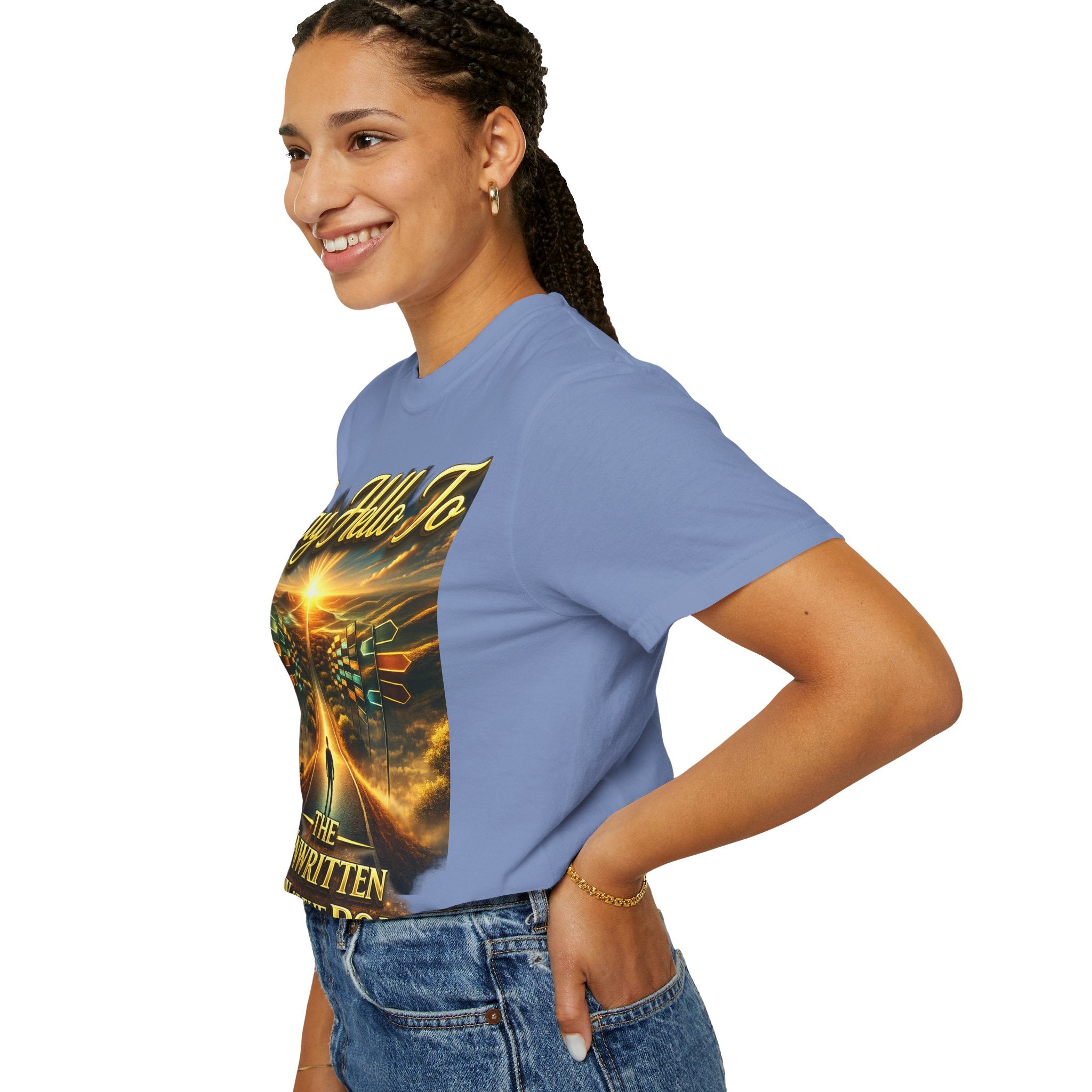 Say Hello To The Unwritten Book Of The Road T-Shirt Printify