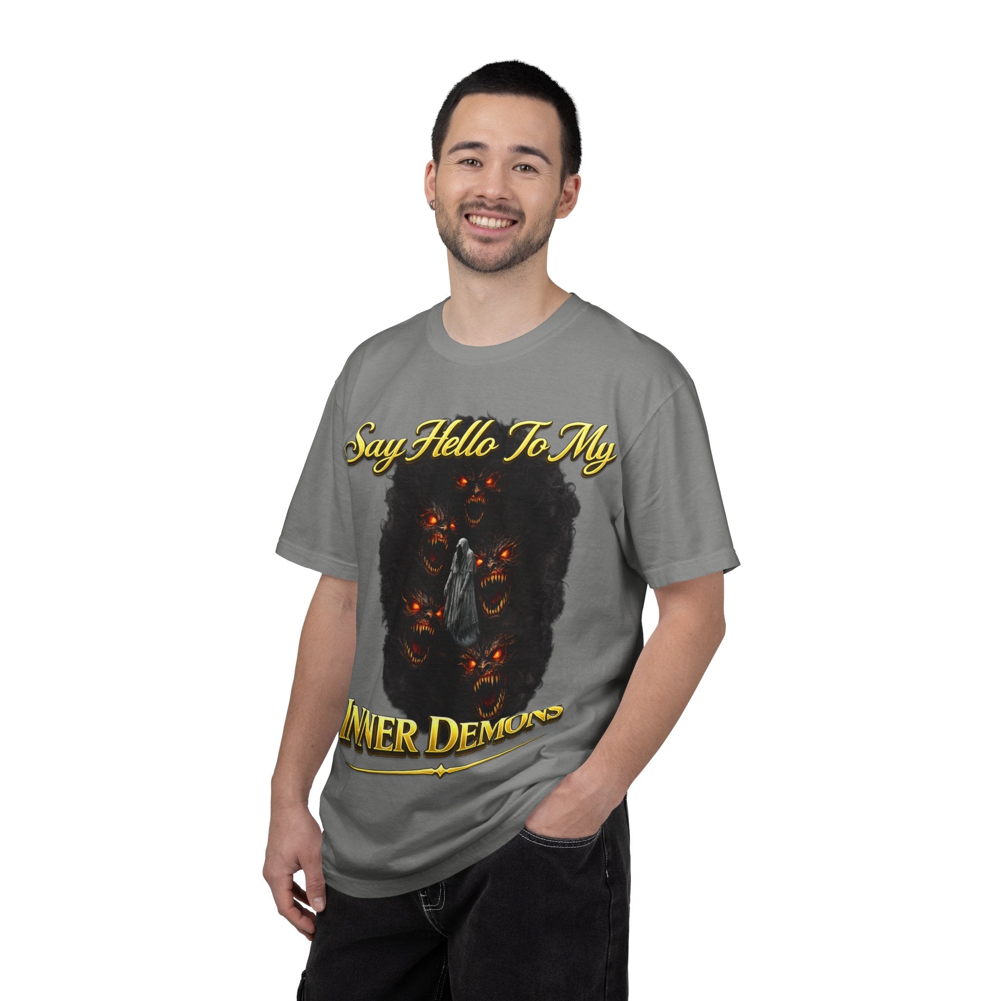 Inner Demons T-Shirt — "Say Hello To My Inner Demons" Graphic Tee Printify