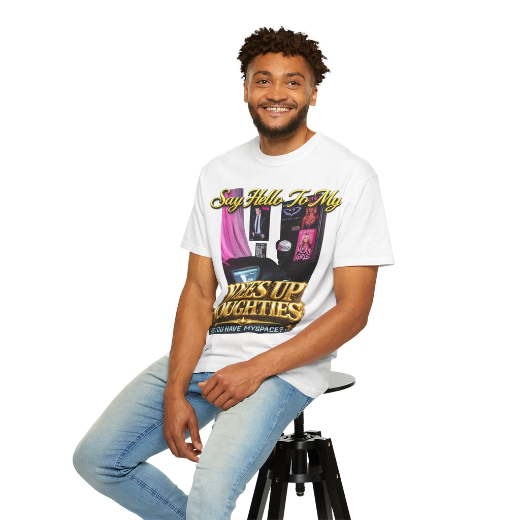 Knees Up Noughties Graphic T-Shirt — Retro MySpace Pop Culture Tee Printify