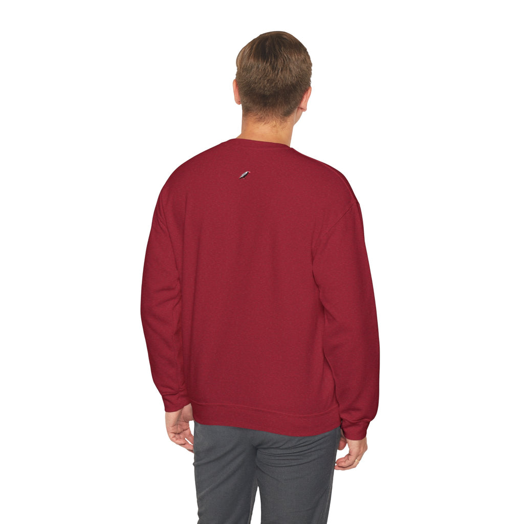 Working From Home Sweatshirt – "Say Hello To" Scenic Home Office Crewneck Printify