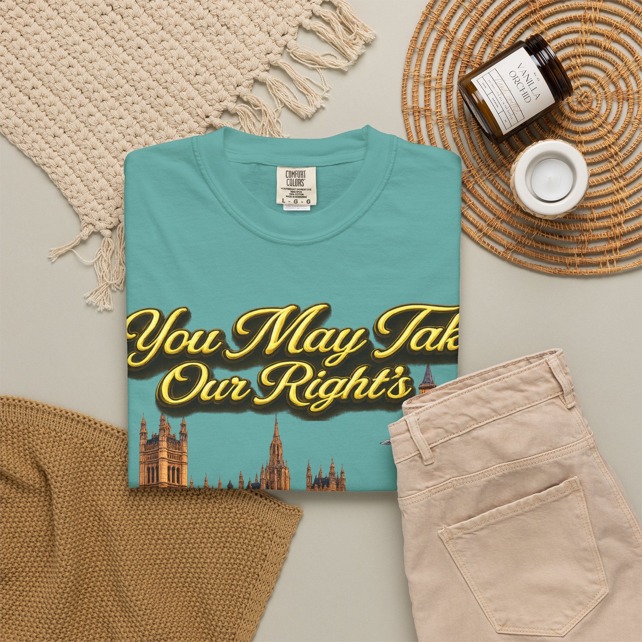 T-Shirt — "You May Take Our Rights But You'll Never Take Our Children" London Parliament Graphic Printify