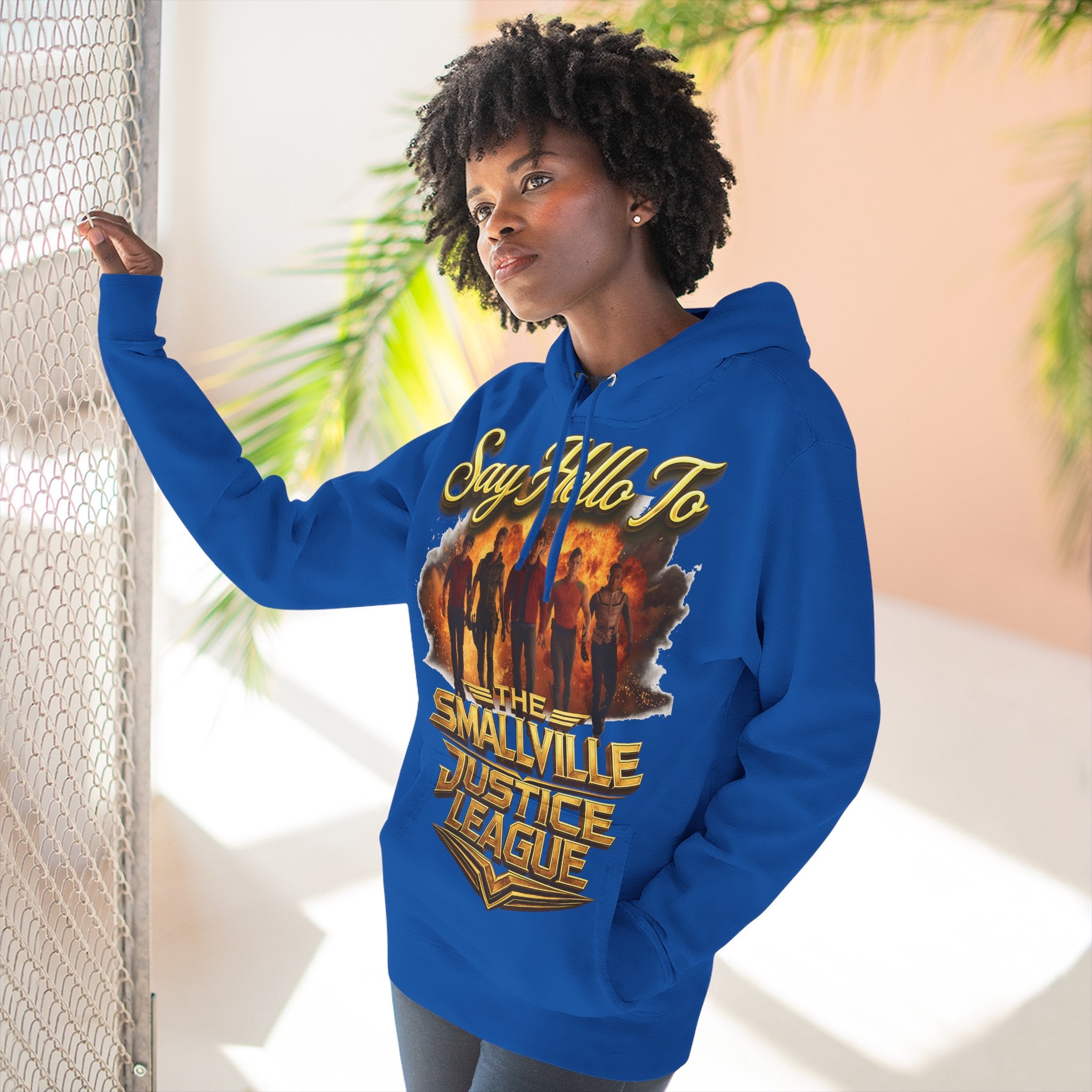 Smallville 'Say Hello To Smallville Justice League' Vintage TV Hoodie Printify