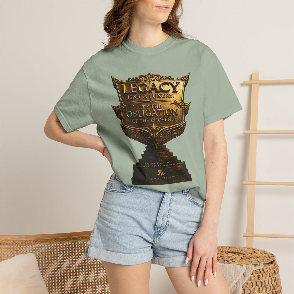 Legacy & Honor Trophy T-Shirt – "Legacy is an Obligation" Graphic Tee Printify