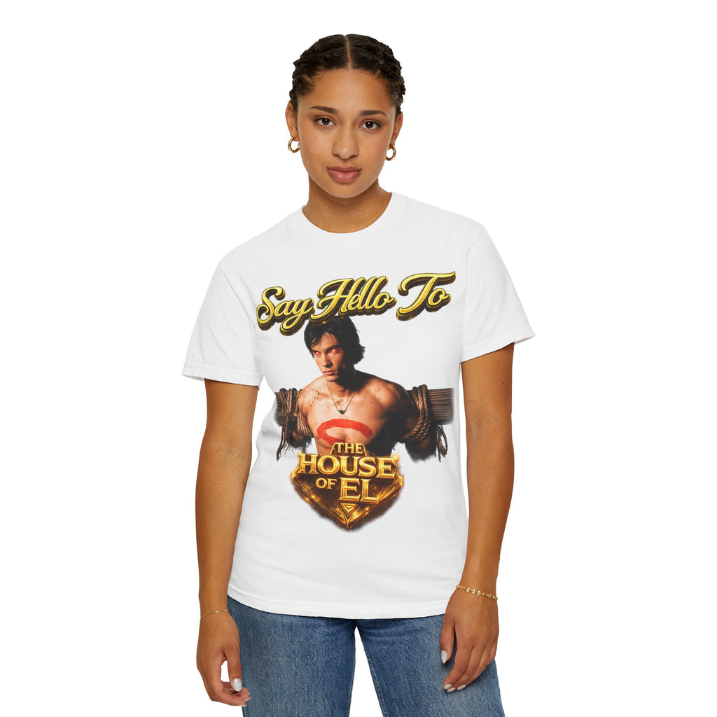 T-Shirt — Say Hello To The House of El Graphic Tee Printify
