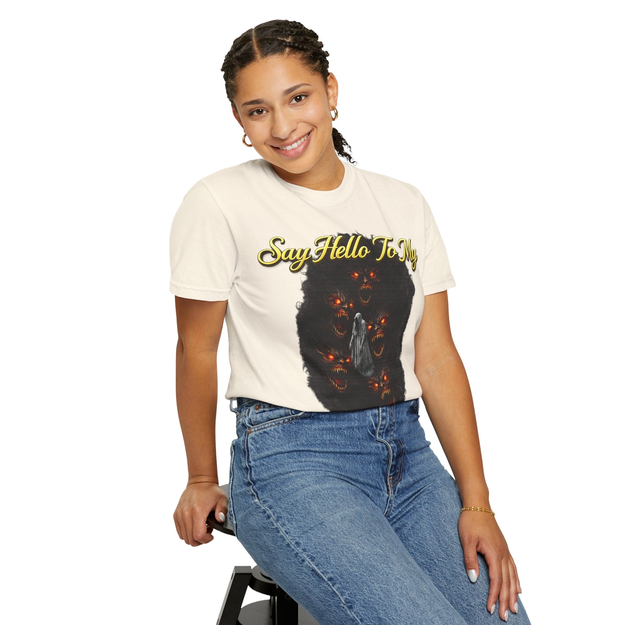 Inner Demons T-Shirt — "Say Hello To My Inner Demons" Graphic Tee Printify