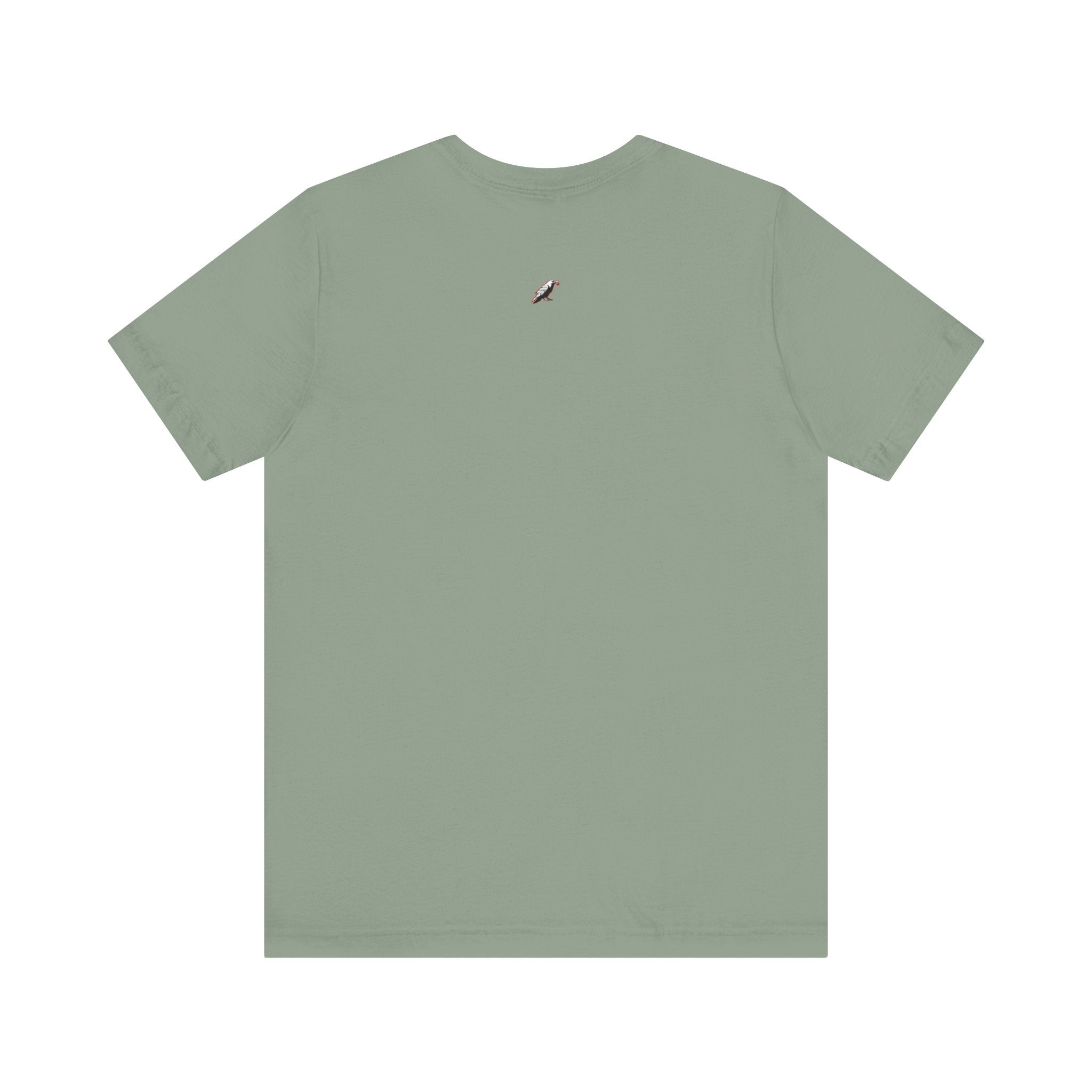 Horror Mask Split Face Tee — "Say Hello To Your Family and Friends" Graphic T-Shirt Printify