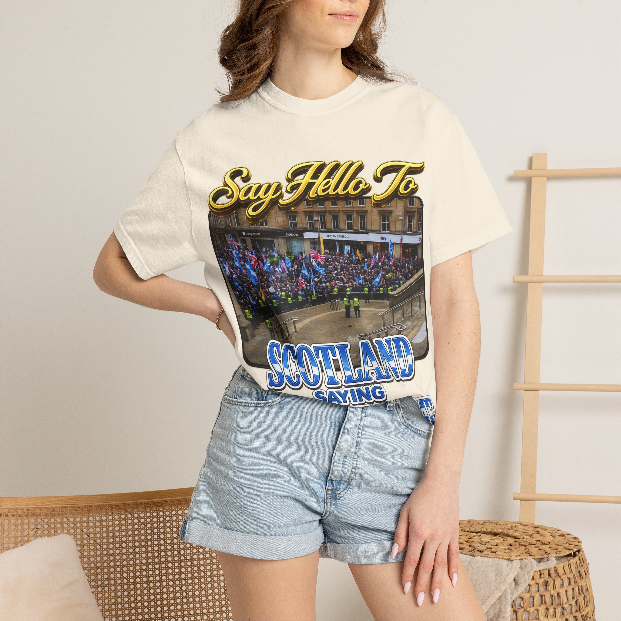 Say Hello To Scotland Saying Send Them Home T-Shirt Printify