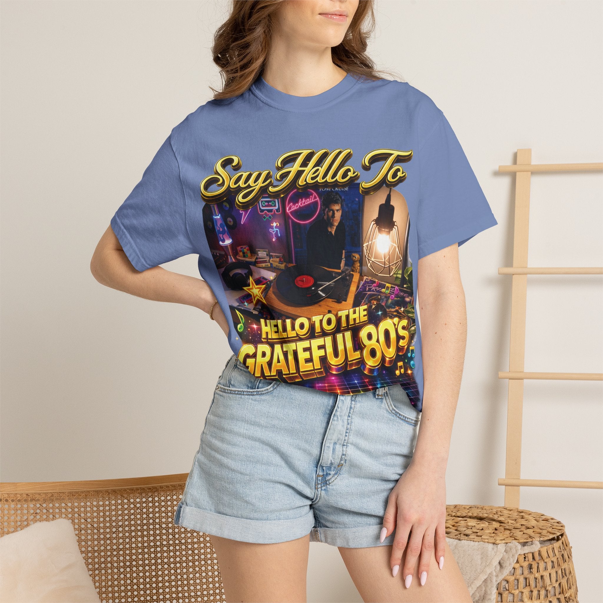 Hello to the Grateful 80s T-Shirt — Retro 1980s Music Vintage Tee Printify