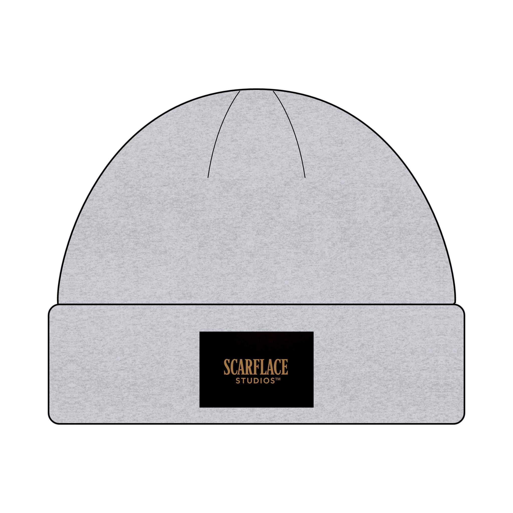 Scarface Studios Cuff Beanie – Embroidered Logo Knit Hat Printify