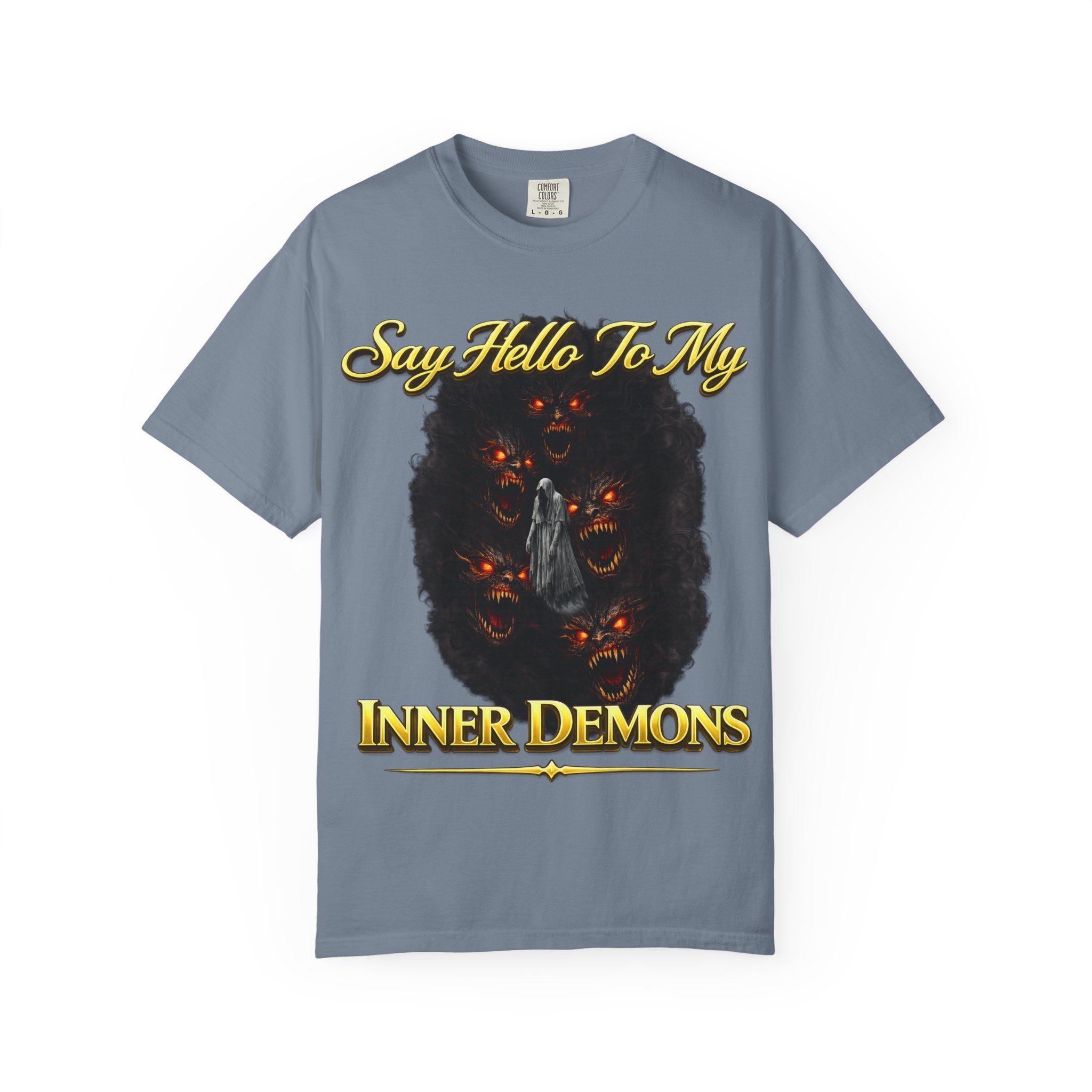 Inner Demons T-Shirt — "Say Hello To My Inner Demons" Graphic Tee Printify