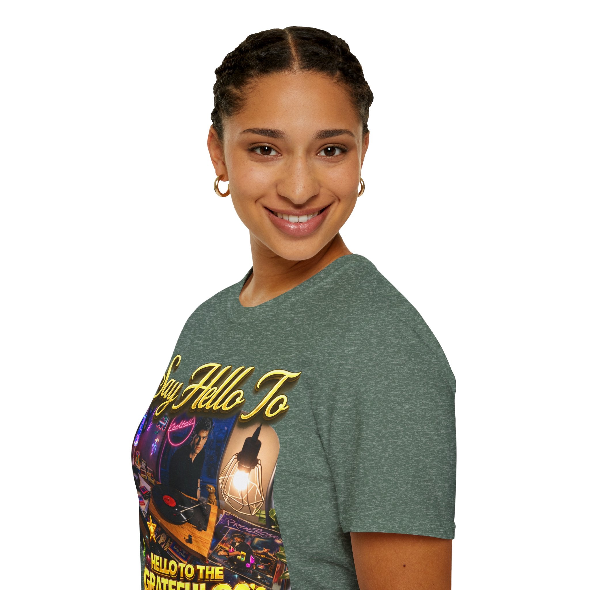Say Hello To The Grateful 80s T-Shirt — Retro 80s Music Vintage Tee Printify