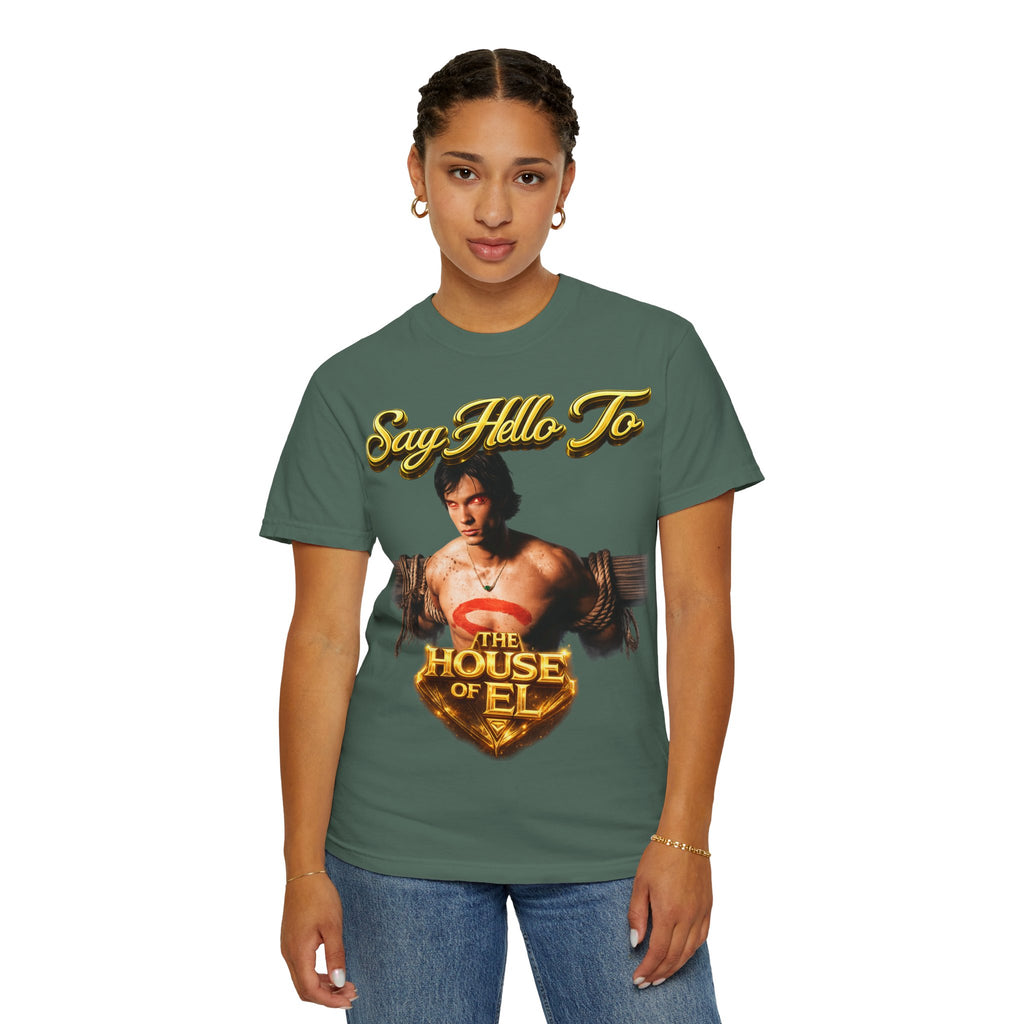 T-Shirt — Say Hello To The House of El Graphic Tee Printify