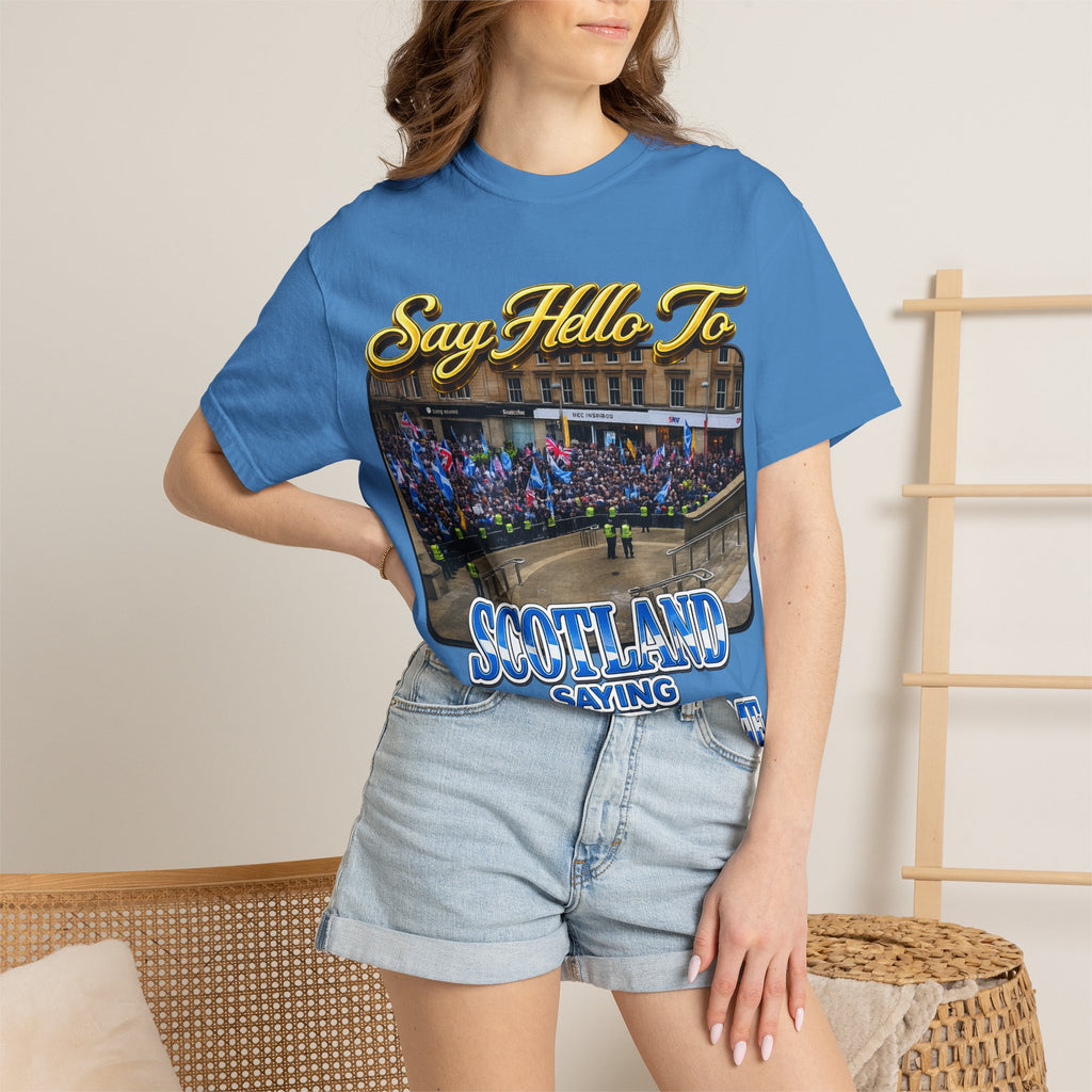 Say Hello To Scotland Saying Send Them Home T-Shirt Printify