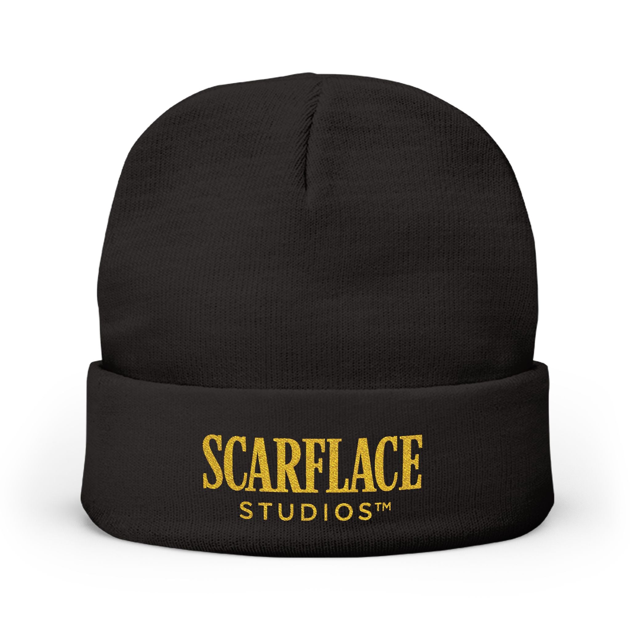 Scarface Studios Embroidered Knit Beanie Printify