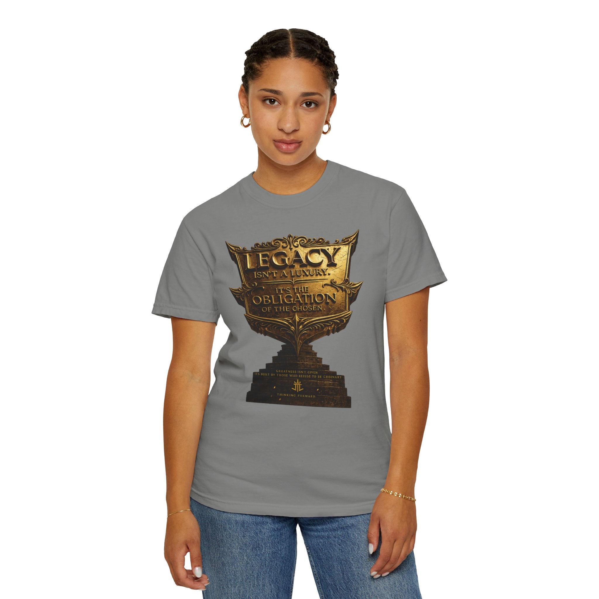 Legacy & Honor Trophy T-Shirt – "Legacy is an Obligation" Graphic Tee Printify