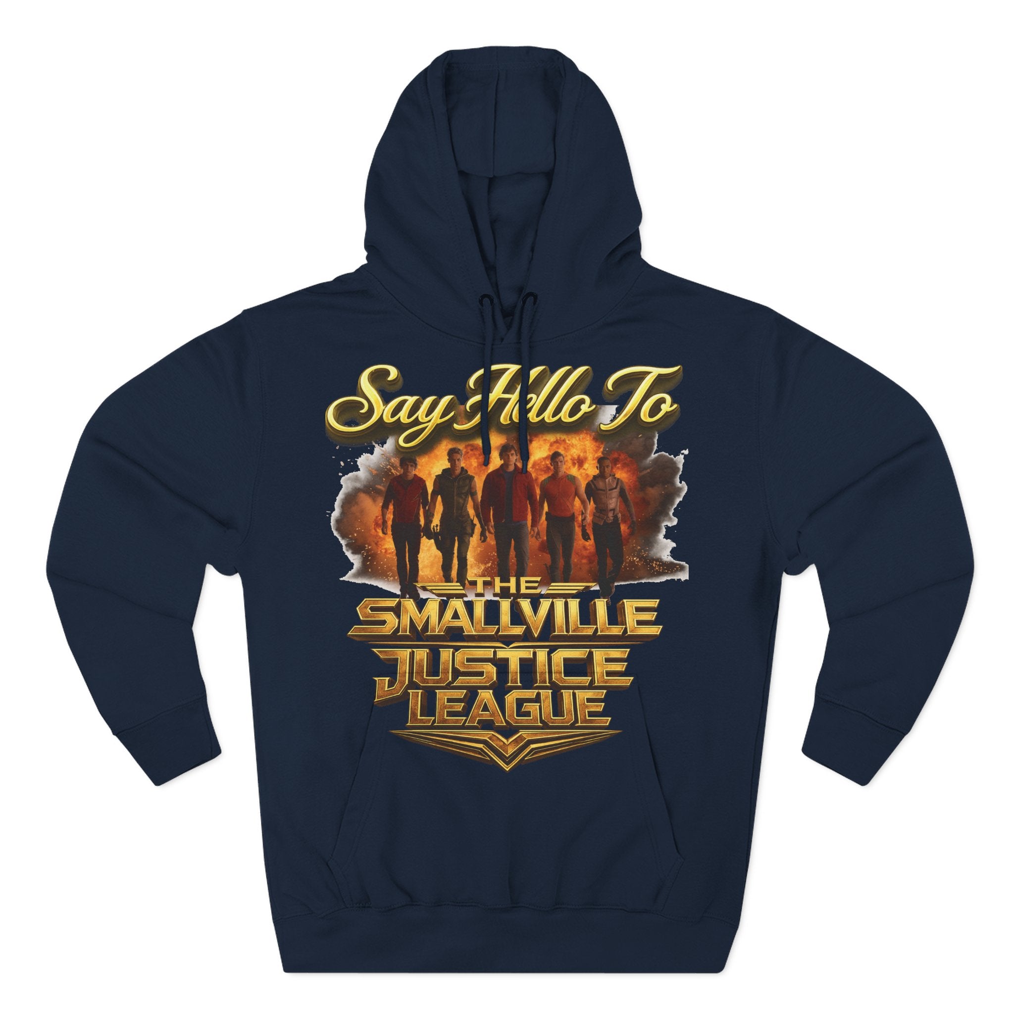 Smallville 'Say Hello To Smallville Justice League' Vintage TV Hoodie Printify