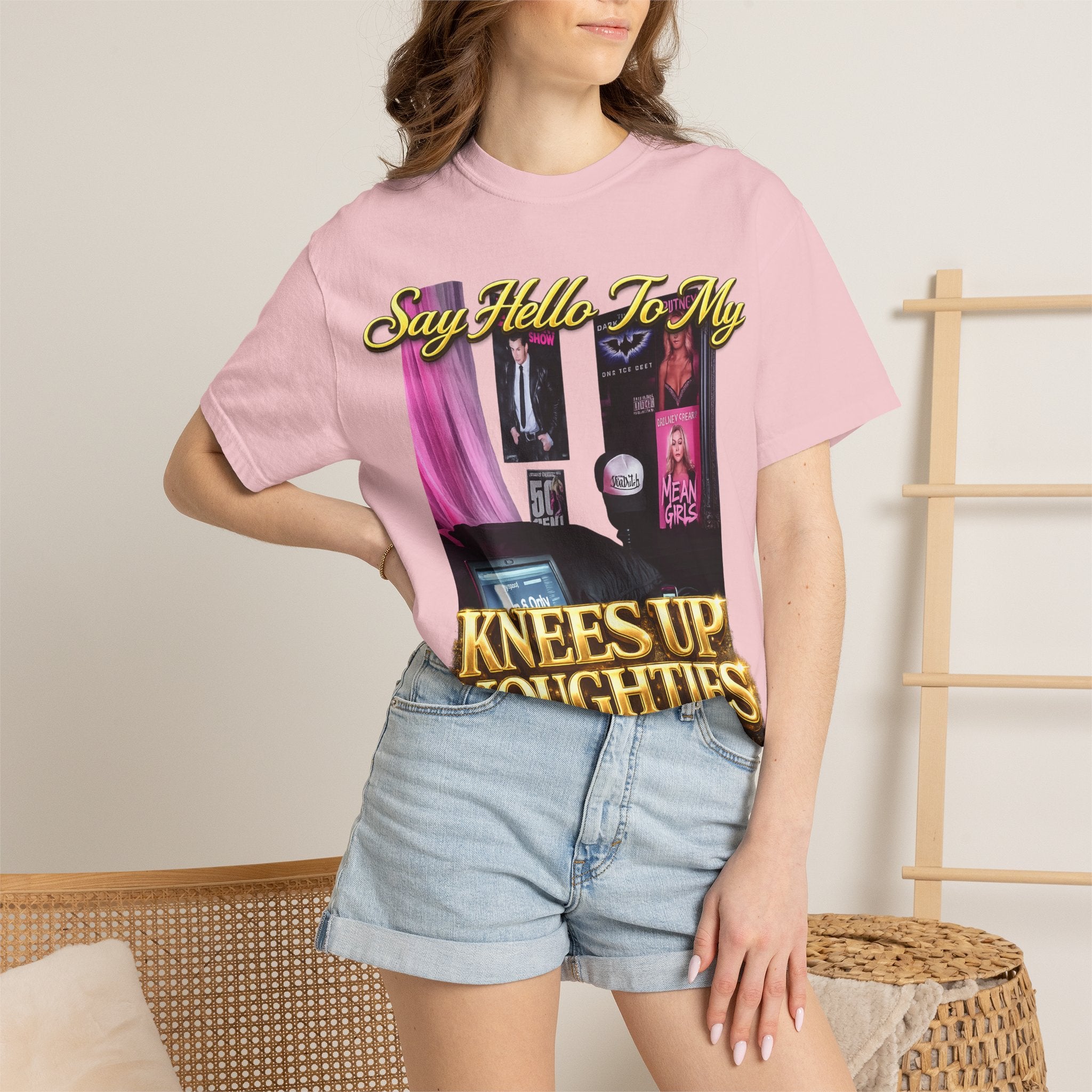 Knees Up Noughties Graphic T-Shirt — Retro MySpace Pop Culture Tee Printify