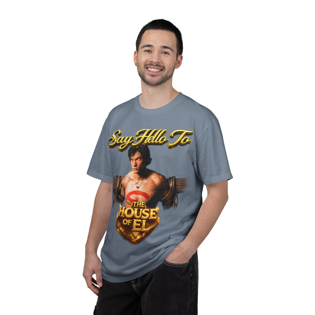 T-Shirt — Say Hello To The House of El Graphic Tee Printify
