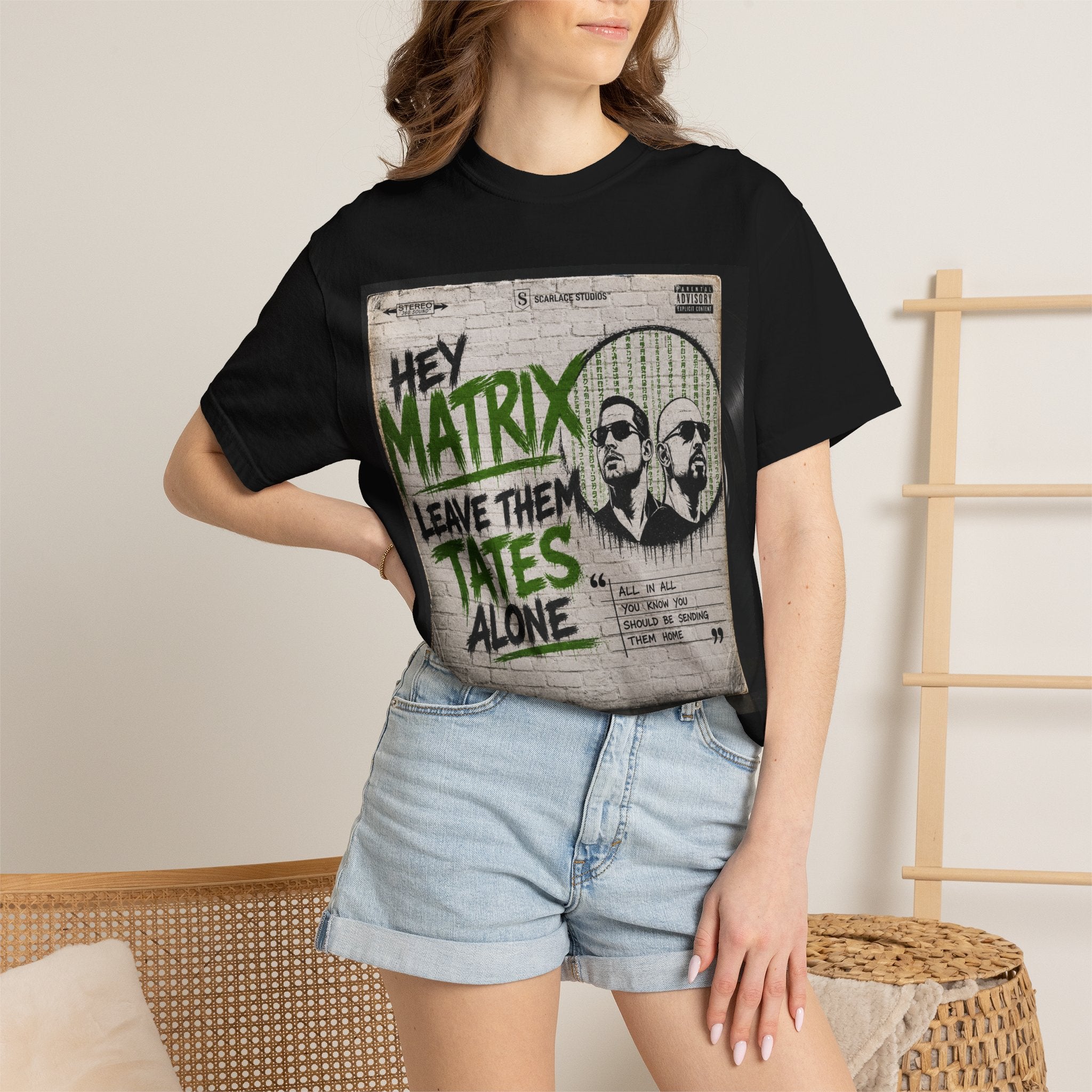 Hey Matrix Leave Them Tates Alone T-Shirt Printify