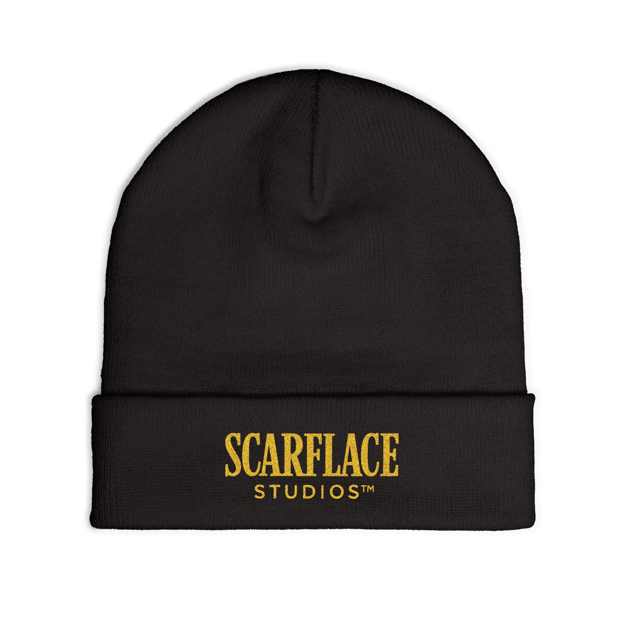 Scarface Studios Embroidered Knit Beanie Printify