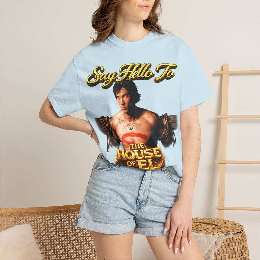 T-Shirt — Say Hello To The House of El Graphic Tee Printify