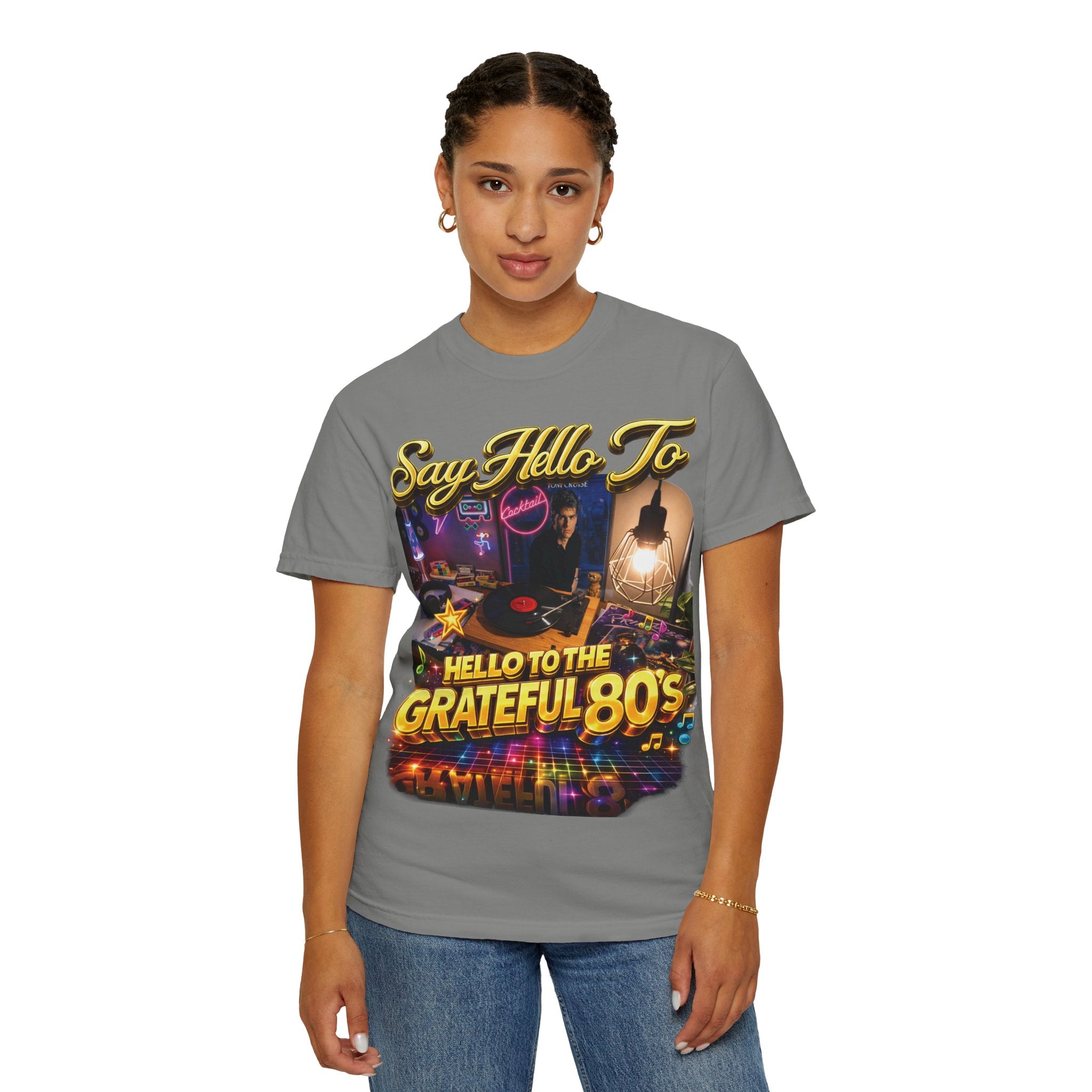Hello to the Grateful 80s T-Shirt — Retro 1980s Music Vintage Tee Printify