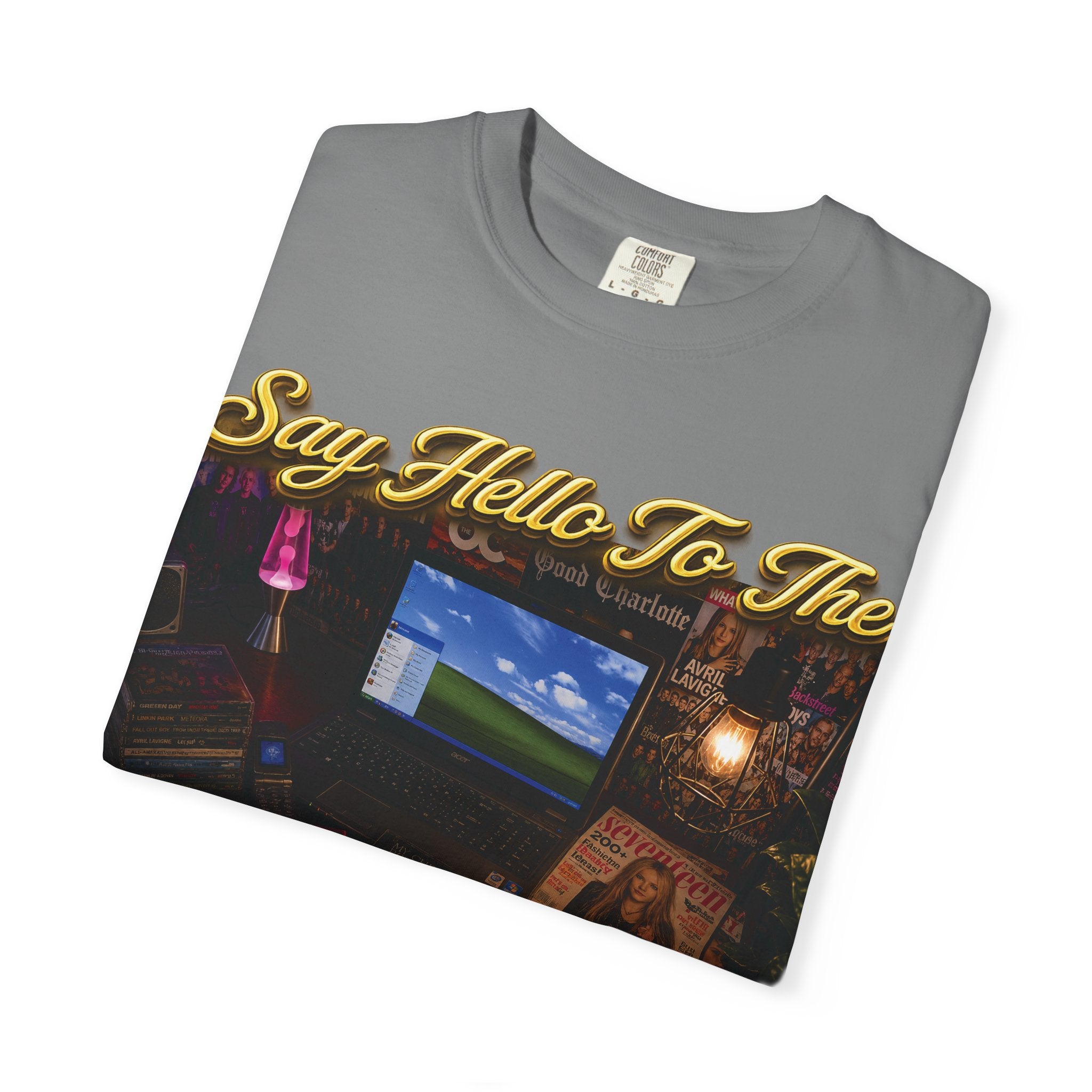 Knees Up Noughties Graphic T-Shirt — Retro MySpace Throwback Tee Printify