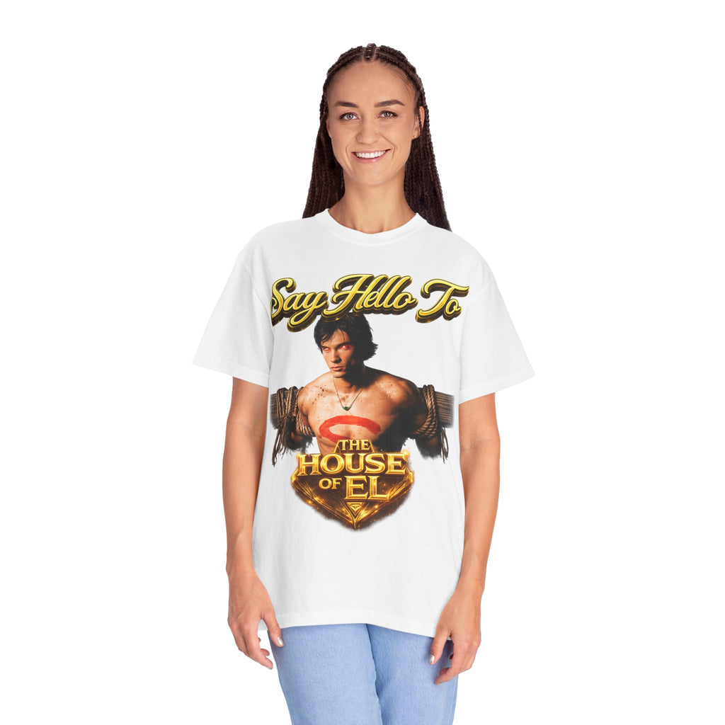 T-Shirt — Say Hello To The House of El Graphic Tee Printify