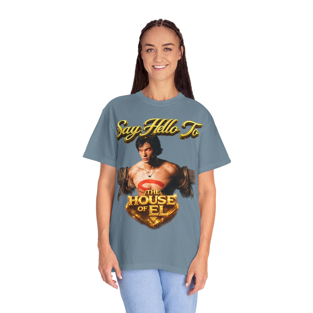 T-Shirt — Say Hello To The House of El Graphic Tee Printify