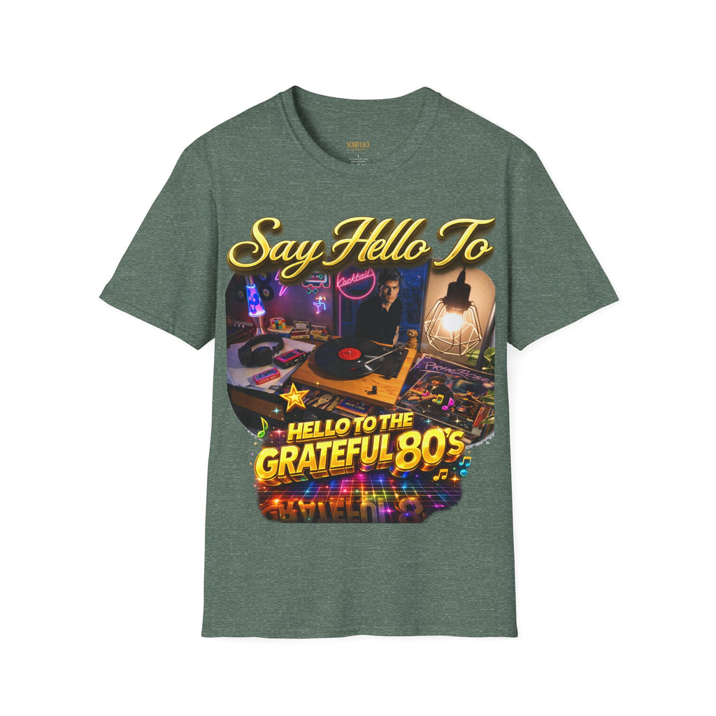 Say Hello To The Grateful 80s T-Shirt — Retro 80s Music Vintage Tee Printify