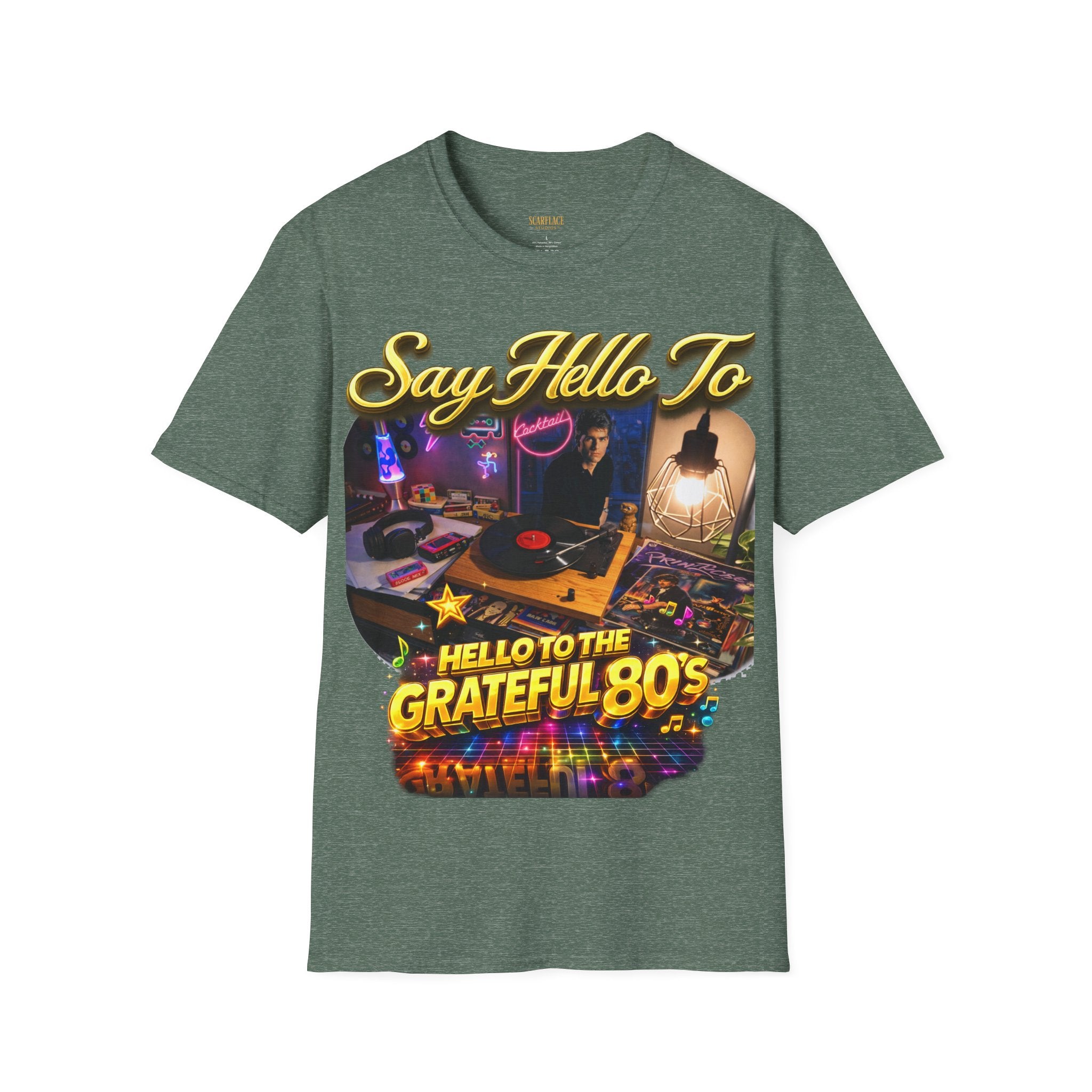 Say Hello To The Grateful 80s T-Shirt — Retro 80s Music Vintage Tee Printify