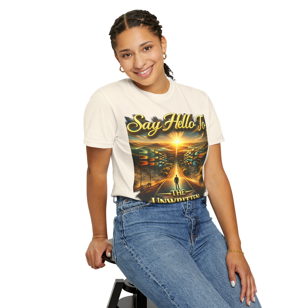 Say Hello To The Unwritten Book Of The Road T-Shirt Printify