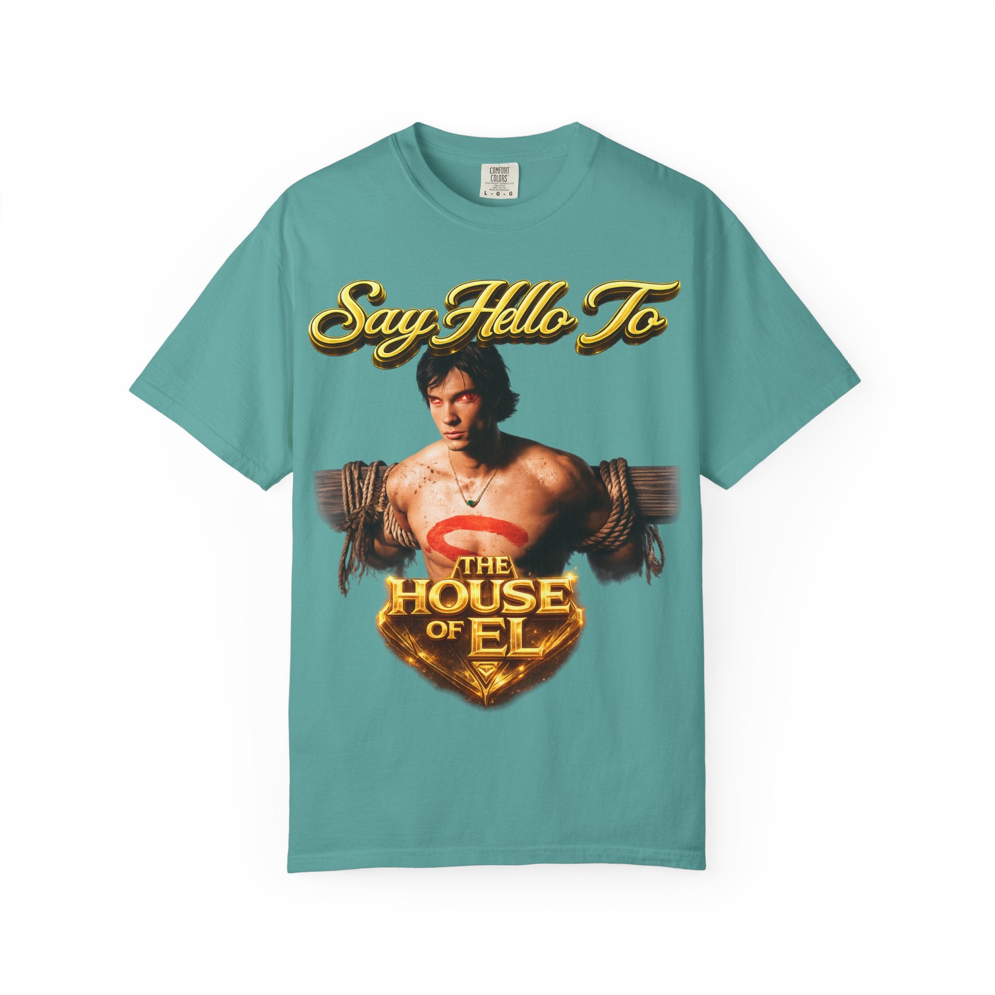 T-Shirt — Say Hello To The House of El Graphic Tee Printify