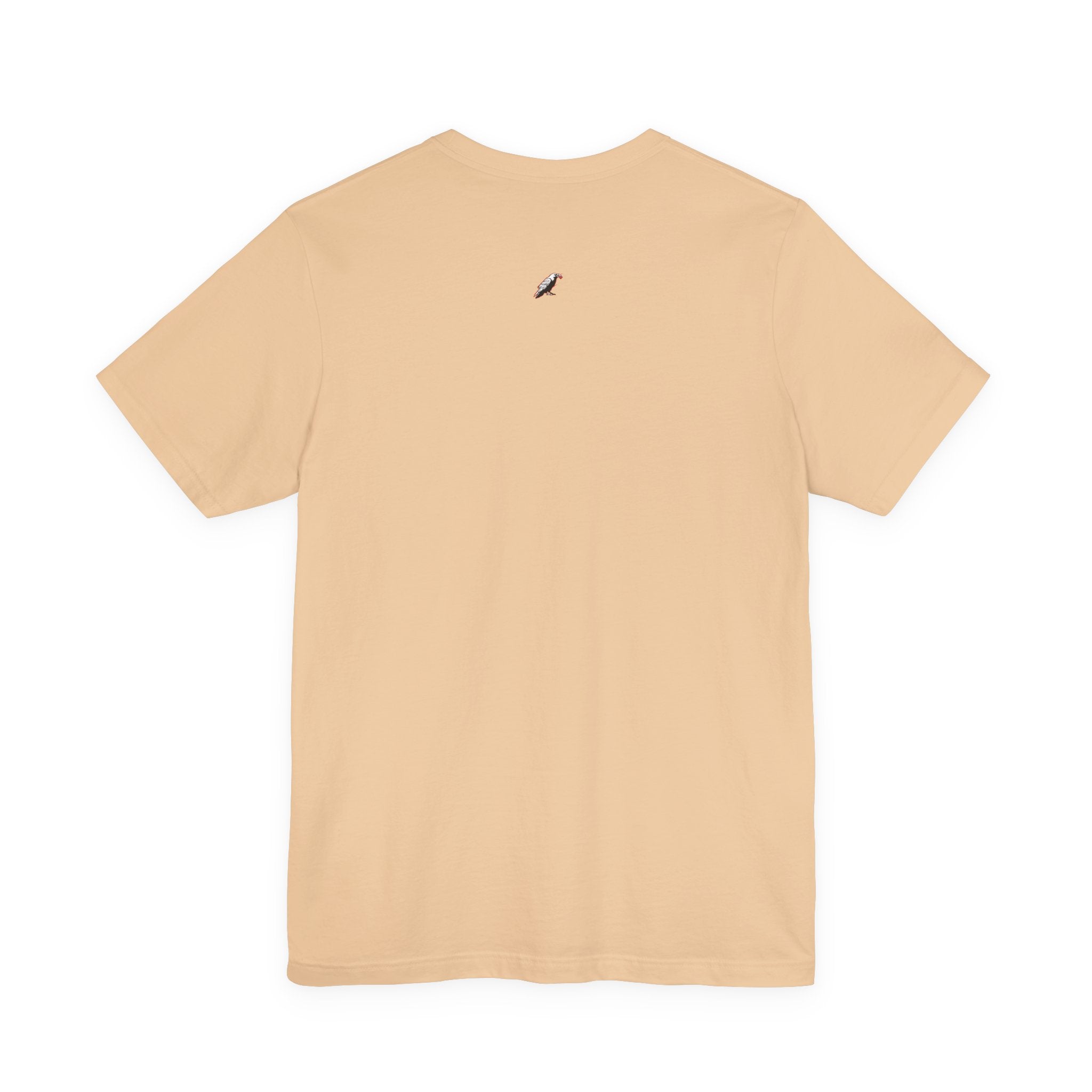 Horror Mask Split Face Tee — "Say Hello To Your Family and Friends" Graphic T-Shirt Printify