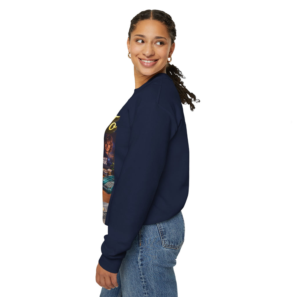 90s Nostalgia Crewneck Sweatshirt – "Say Hello To The Never Forgetful Nostalgic 90's" Printify