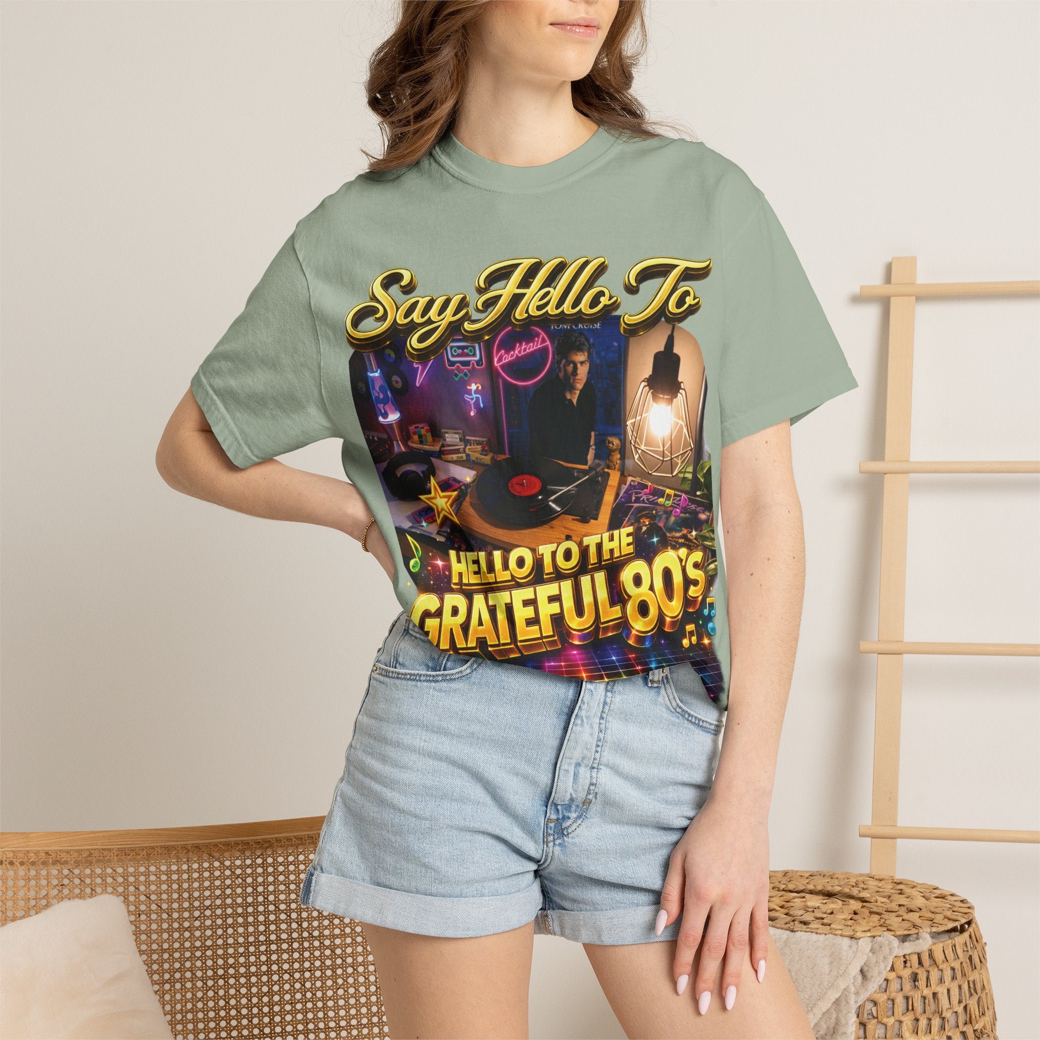 Hello to the Grateful 80s T-Shirt — Retro 1980s Music Vintage Tee Printify