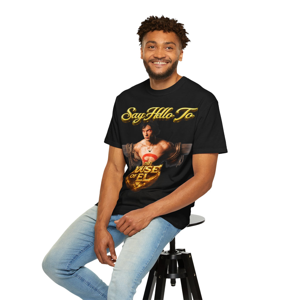 T-Shirt — Say Hello To The House of El Graphic Tee Printify
