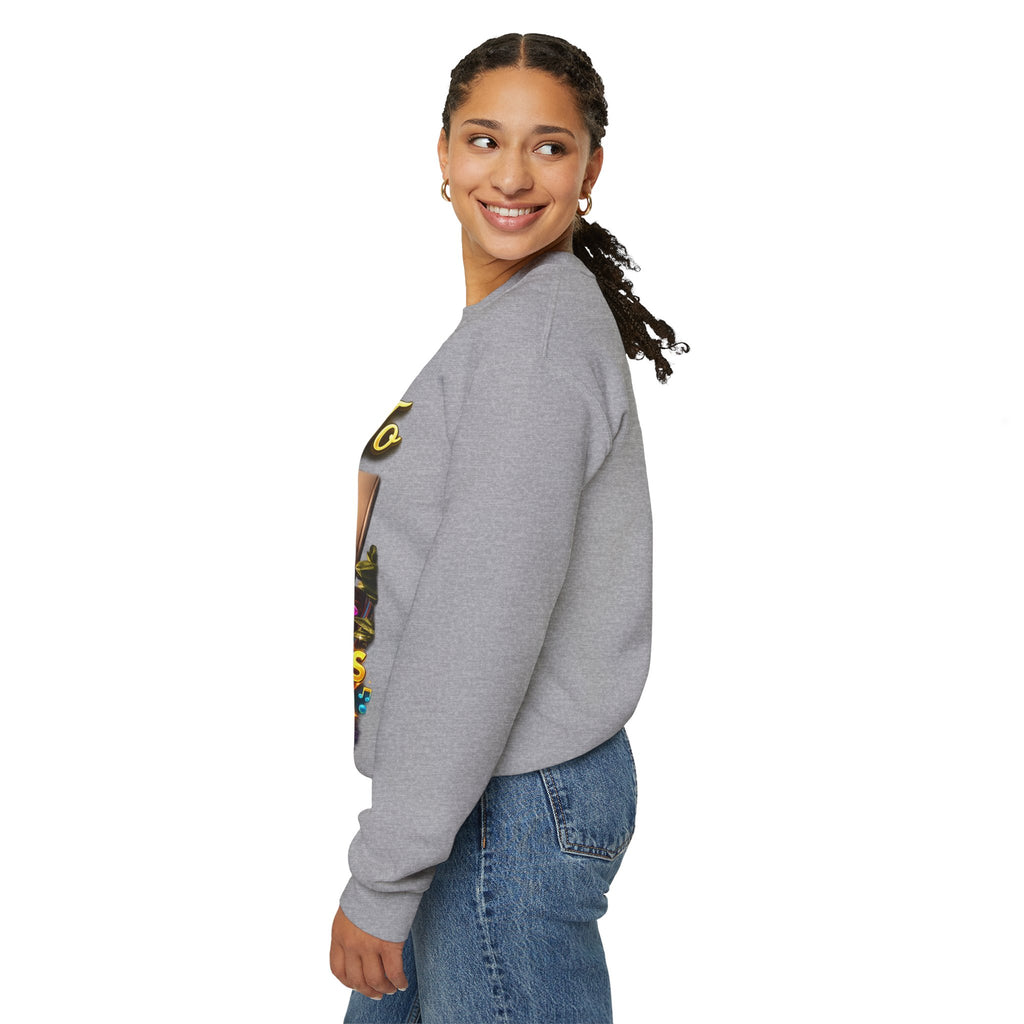 Grateful 80s Crewneck Sweatshirt — “say hello to the grateful 80's” Retro Vibe Printify