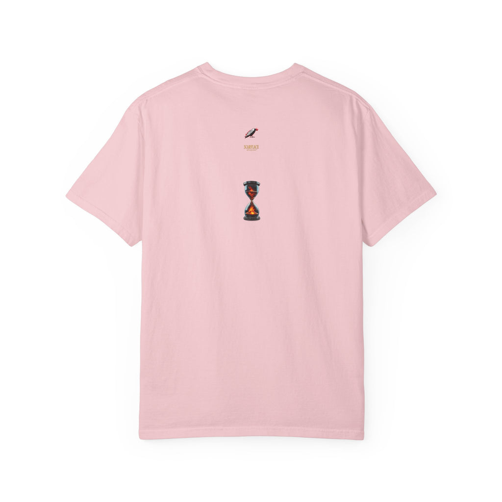 Say Hello To Time Hourglass Graphic T-Shirt — "The Only Conceivable Consistency Is Time" Printify