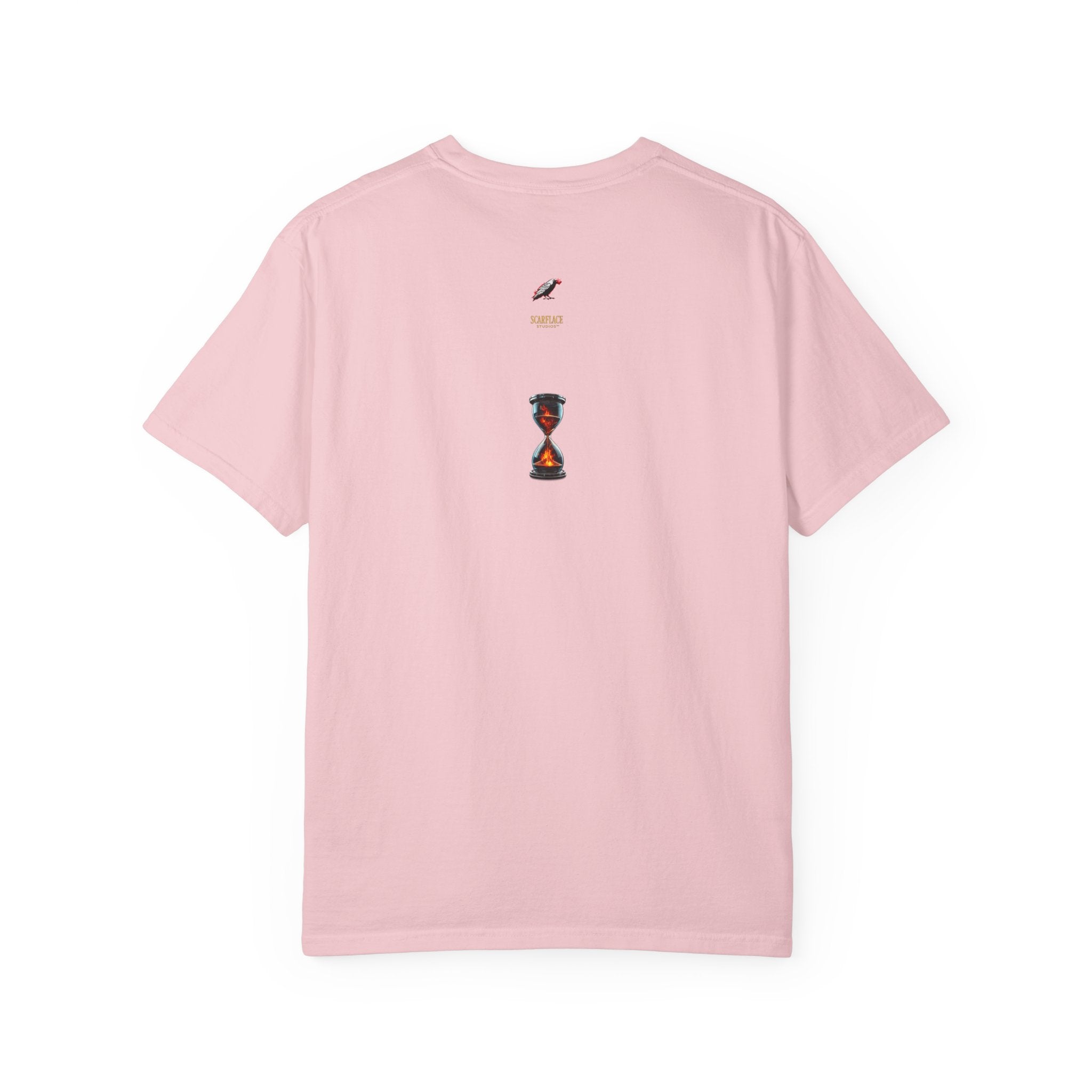Say Hello To Time Hourglass Graphic T-Shirt — "The Only Conceivable Consistency Is Time" Printify