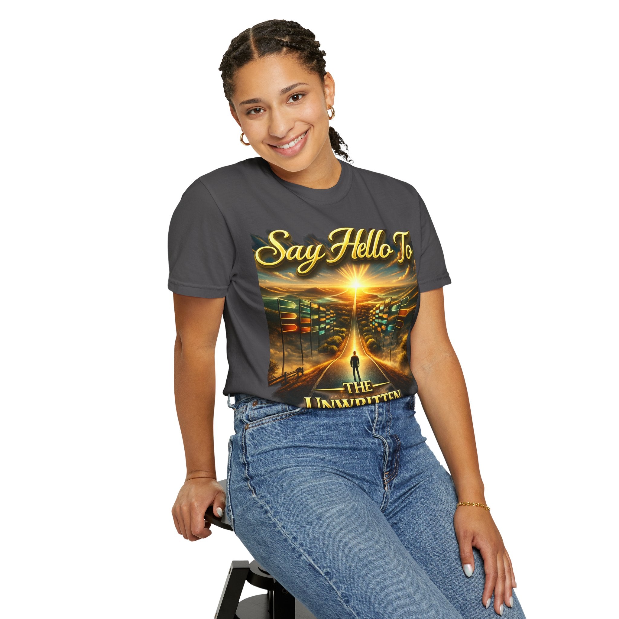 Say Hello To The Unwritten Book Of The Road T-Shirt Printify