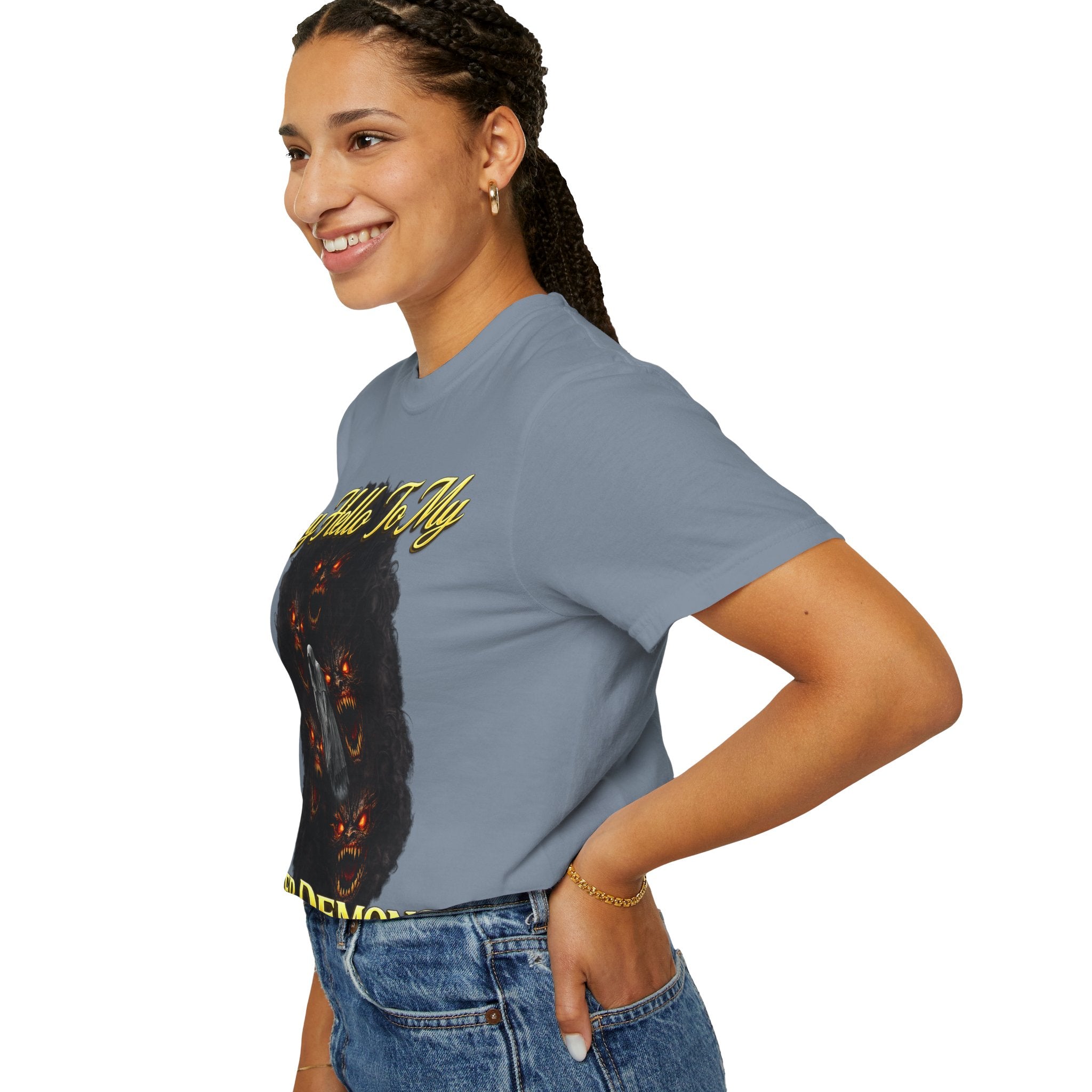 Inner Demons T-Shirt — "Say Hello To My Inner Demons" Graphic Tee Printify