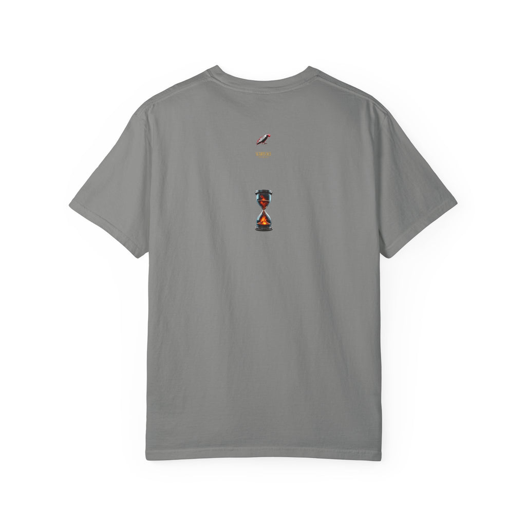 Say Hello To Time Hourglass Graphic T-Shirt — "The Only Conceivable Consistency Is Time" Printify