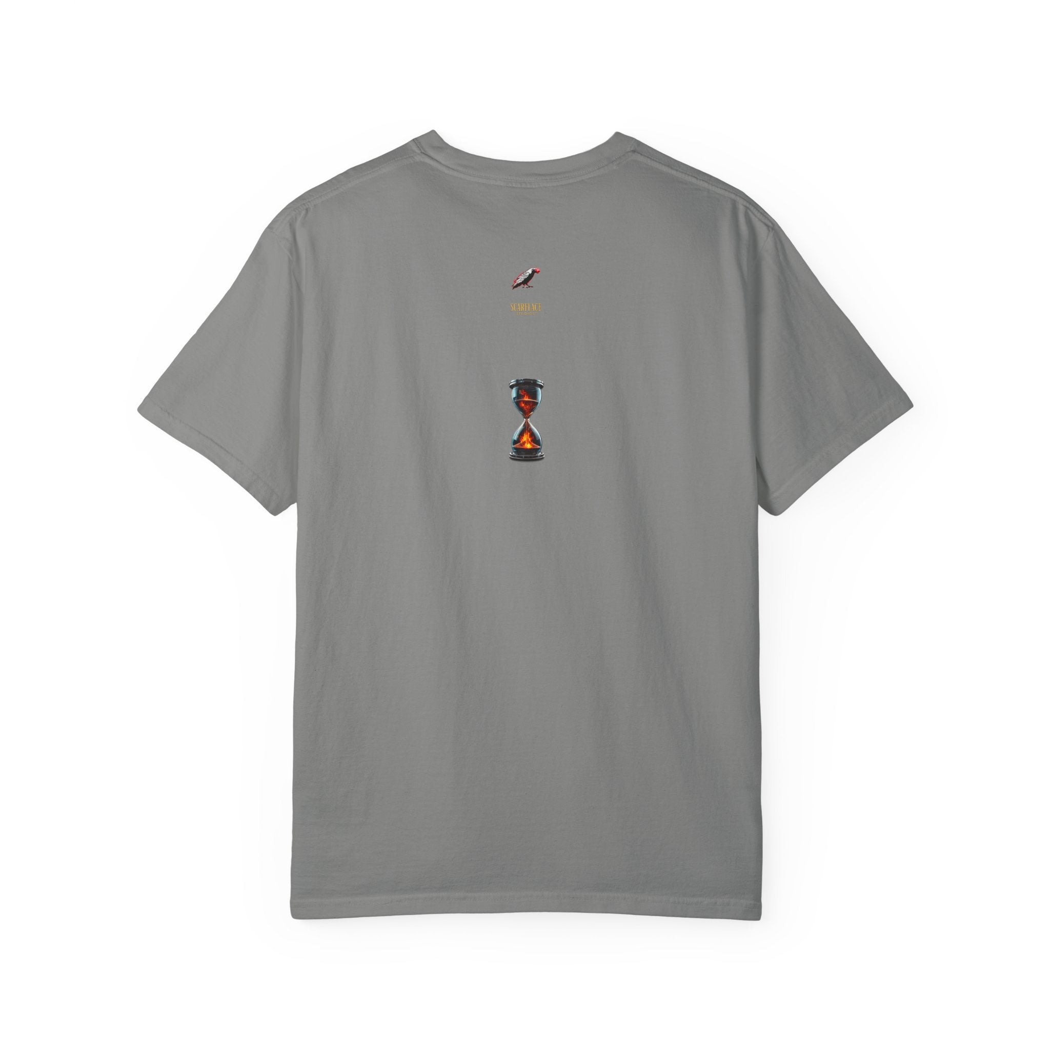 Say Hello To Time Hourglass Graphic T-Shirt — "The Only Conceivable Consistency Is Time" Printify