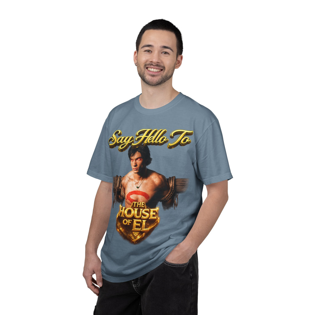 T-Shirt — Say Hello To The House of El Graphic Tee Printify