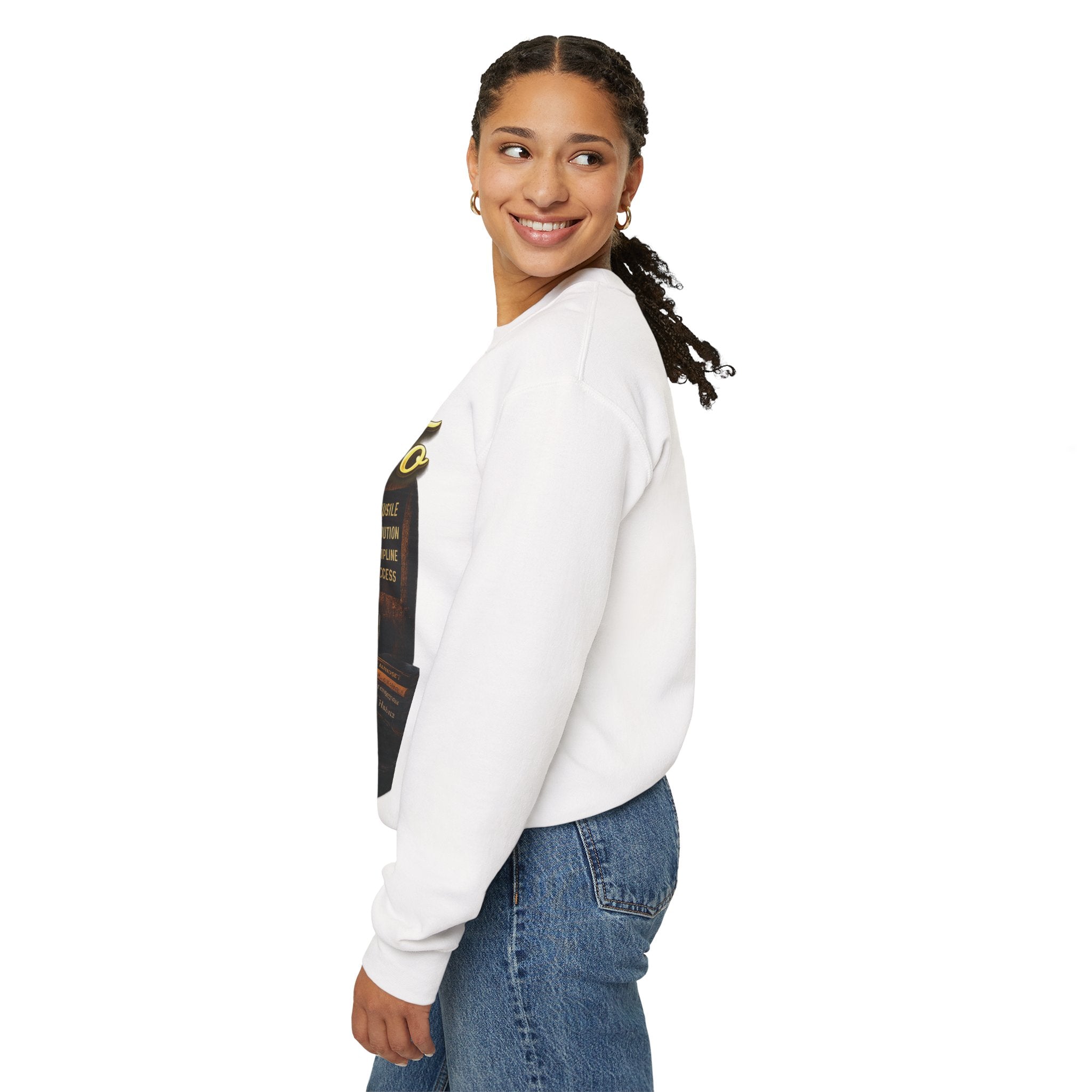 The Grind That Never Sleeps Crewneck Sweatshirt — Motivational Hustle Sweatshirt Printify