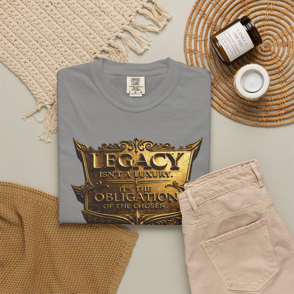 Legacy & Honor Trophy T-Shirt – "Legacy is an Obligation" Graphic Tee Printify