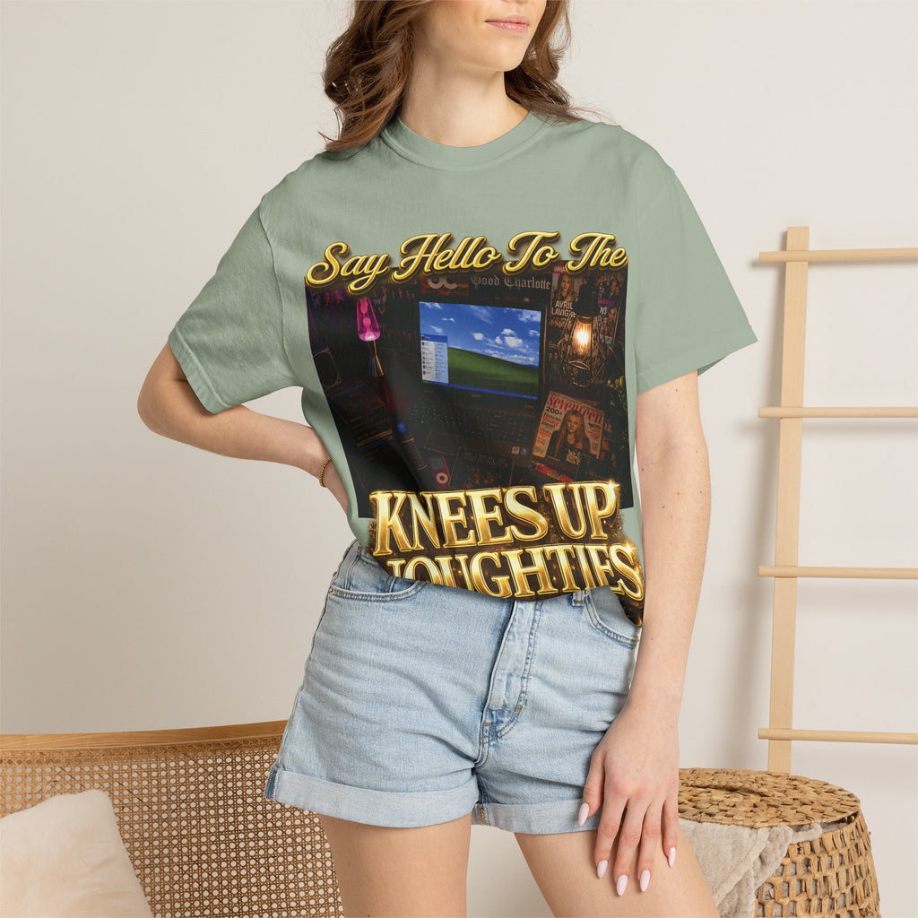 Knees Up Noughties Graphic T-Shirt — Retro MySpace Throwback Tee Printify
